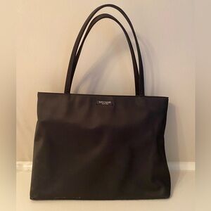 Kate Spade black nylon tote